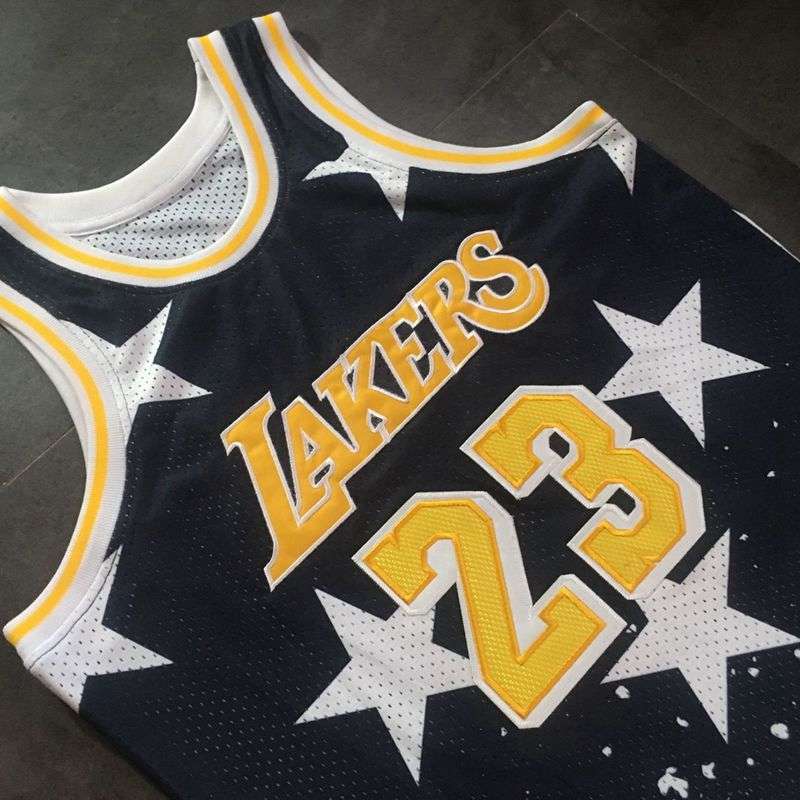 Los Angeles Lakers Black #23 JAMES Basketball Jersey (Closely Stitched)