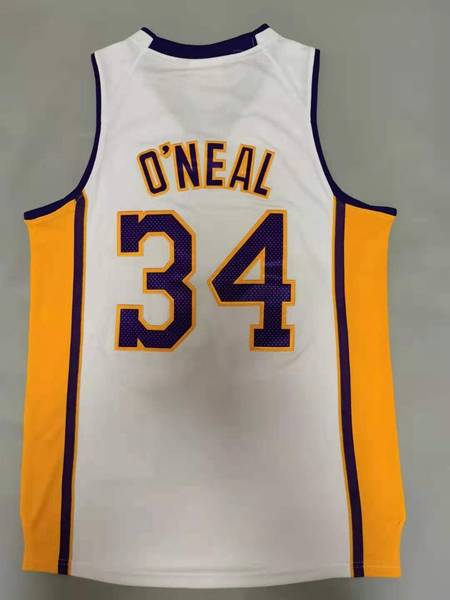 2003/04 Los Angeles Lakers White #34 ONEAL Classics Basketball Jersey (Stitched)