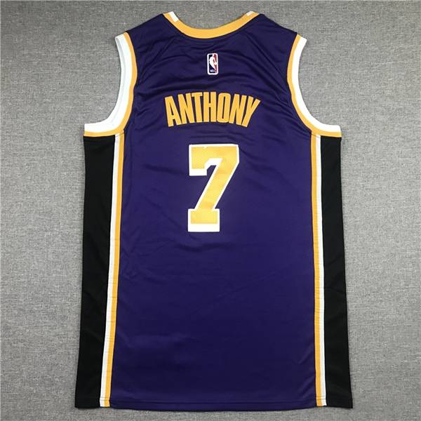 Los Angeles Lakers 20/21 Purple #7 ANTHONY AJ Basketball Jersey (Stitched)