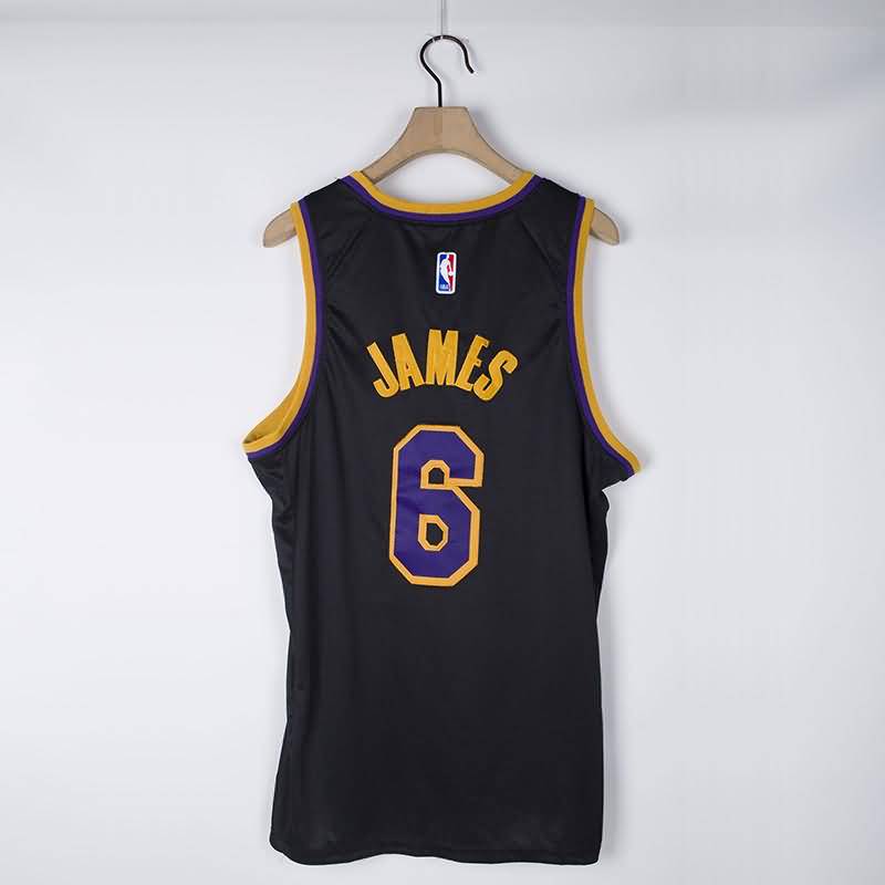 20/21 Los Angeles Lakers Black #6 JAMES Basketball Jersey (Stitched)
