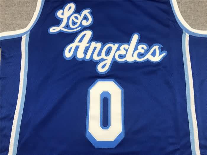 Los Angeles Lakers 20/21 Blue #0 WESTBROOK Basketball Jersey (Stitched)