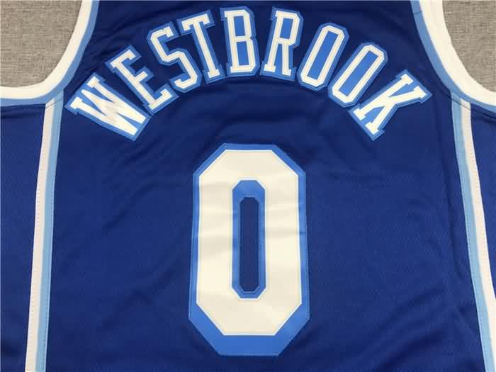 Los Angeles Lakers 20/21 Blue #0 WESTBROOK Basketball Jersey (Stitched)