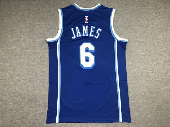 Los Angeles Lakers 20/21 Blue #6 JAMES Basketball Jersey (Stitched)