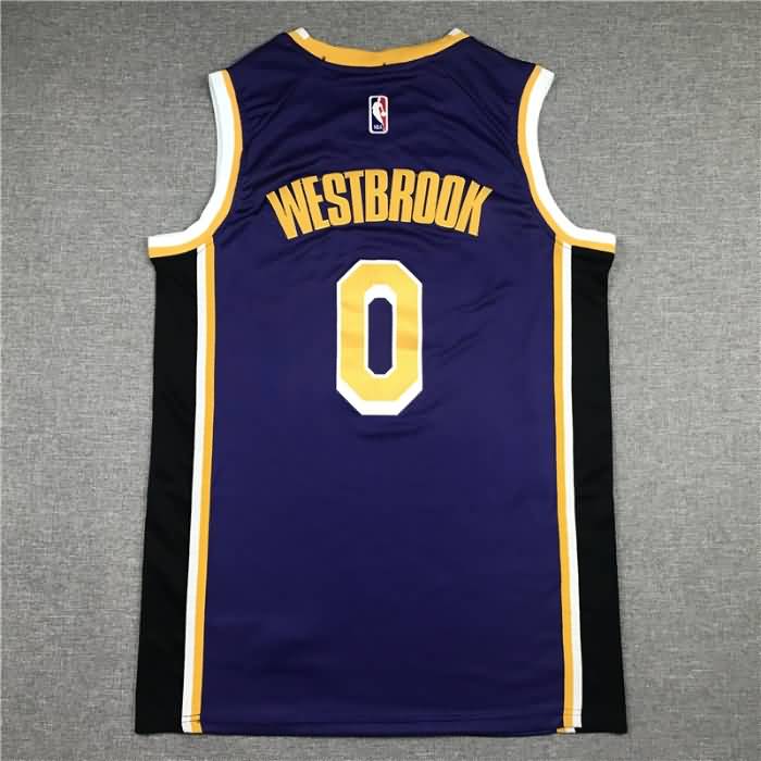 Los Angeles Lakers 20/21 Purple #0 WESTBROOK Basketball Jersey (Stitched)