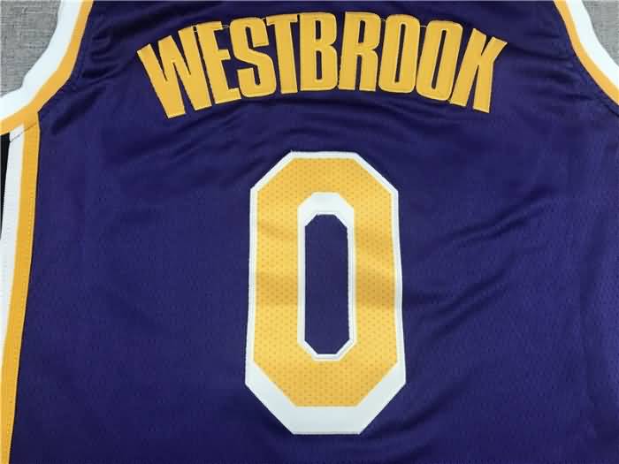 Los Angeles Lakers 20/21 Purple #0 WESTBROOK Basketball Jersey (Stitched)
