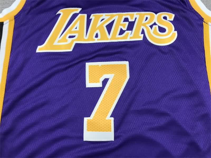 Los Angeles Lakers 21/22 Purple #7 ANTHONY AJ Basketball Jersey (Stitched)