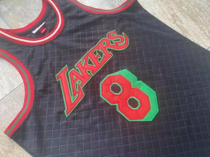 Los Angeles Lakers 1996/97 Black #8 BRYANT Classics Basketball Jersey (Closely Stitched)
