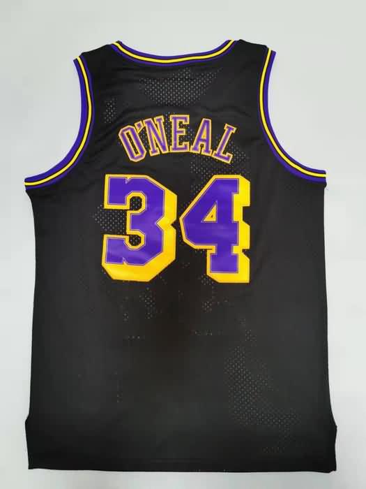 Los Angeles Lakers 1996/97 Black #34 ONEAL Classics Basketball Jersey (Stitched)