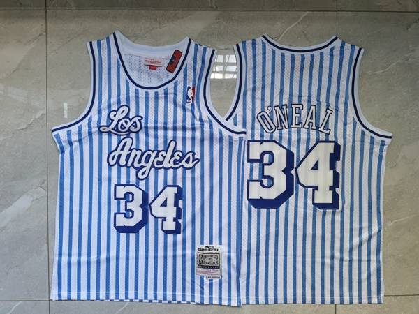 1996/97 Los Angeles Lakers Blue White #34 ONEAL Classics Basketball Jersey (Stitched)