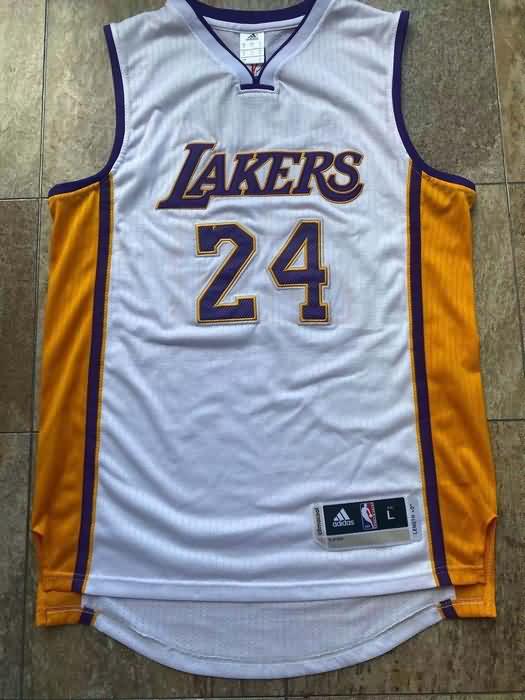 Los Angeles Lakers White #24 BRYANT Classics Basketball Jersey (Closely Stitched)