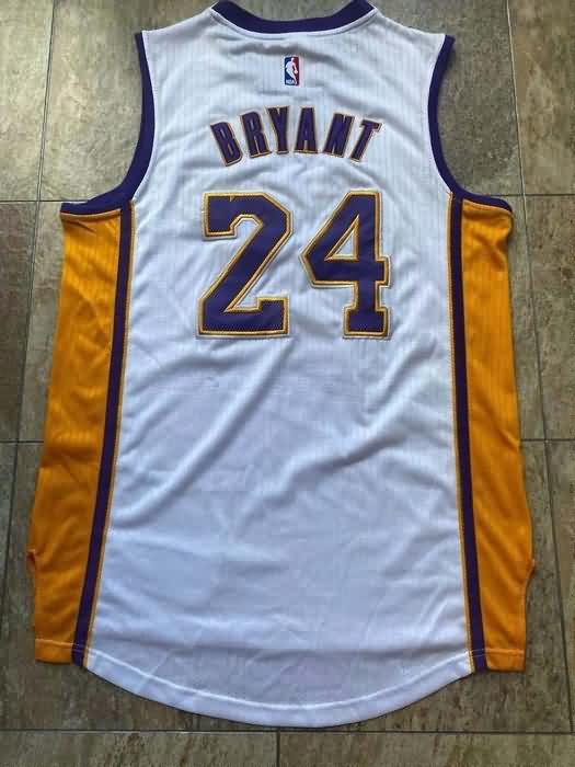 Los Angeles Lakers White #24 BRYANT Classics Basketball Jersey (Closely Stitched)