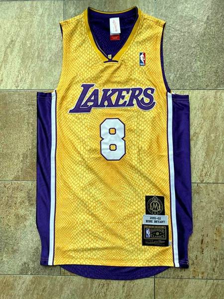 Los Angeles Lakers Yellow #8 Purple #24 BRYANT Classics Basketball Jersey (Closely Stitched)