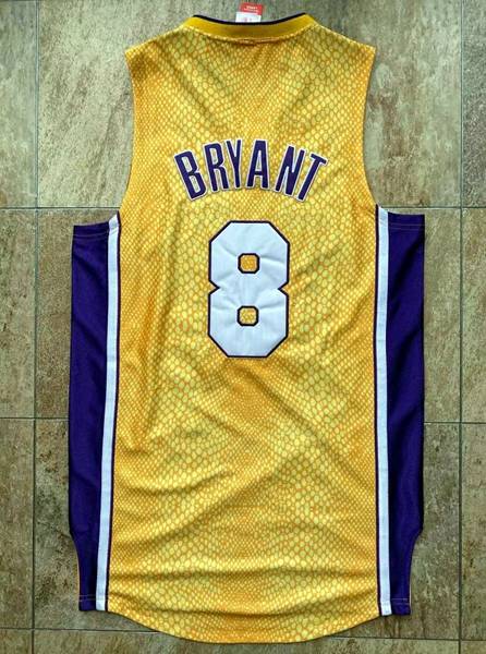 Los Angeles Lakers Yellow #8 Purple #24 BRYANT Classics Basketball Jersey (Closely Stitched)