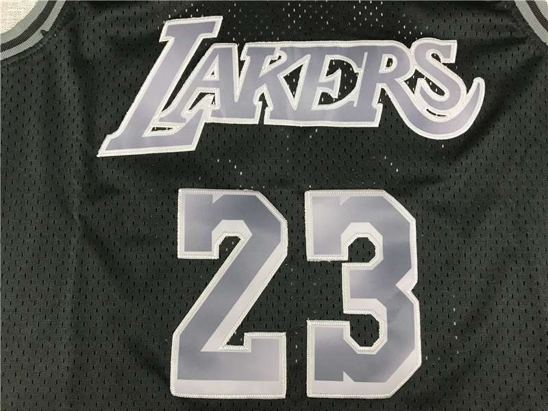 Los Angeles Lakers Black #23 JAMES Classics Basketball Jersey (Stitched)