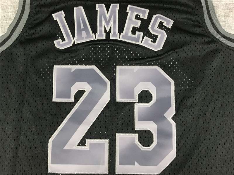 Los Angeles Lakers Black #23 JAMES Classics Basketball Jersey (Stitched)