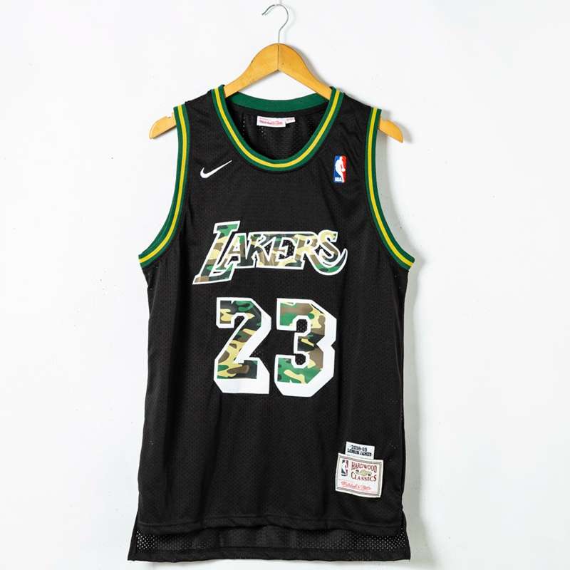 Los Angeles Lakers Black #23 JAMES Classics Basketball Jersey 02 (Stitched)