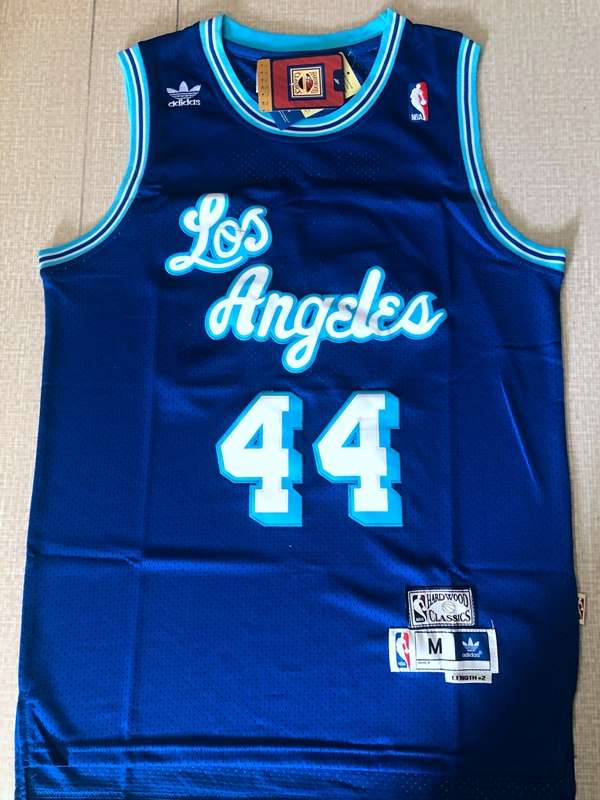 Los Angeles Lakers Blue #44 WEST Classics Basketball Jersey (Stitched)