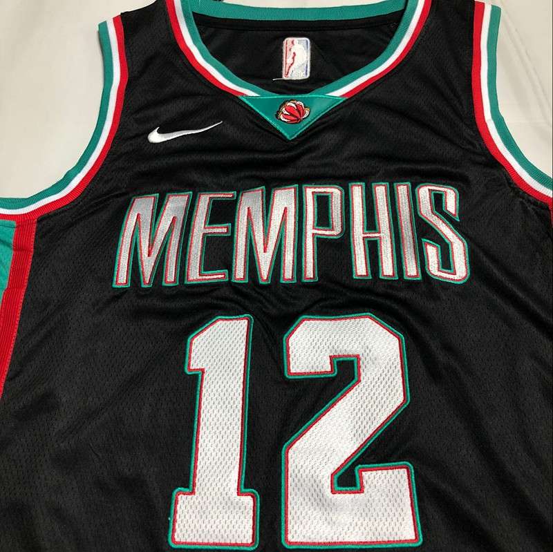 Memphis Grizzlies 20/21 Black #12 MORANT Basketball Jersey (Closely Stitched)