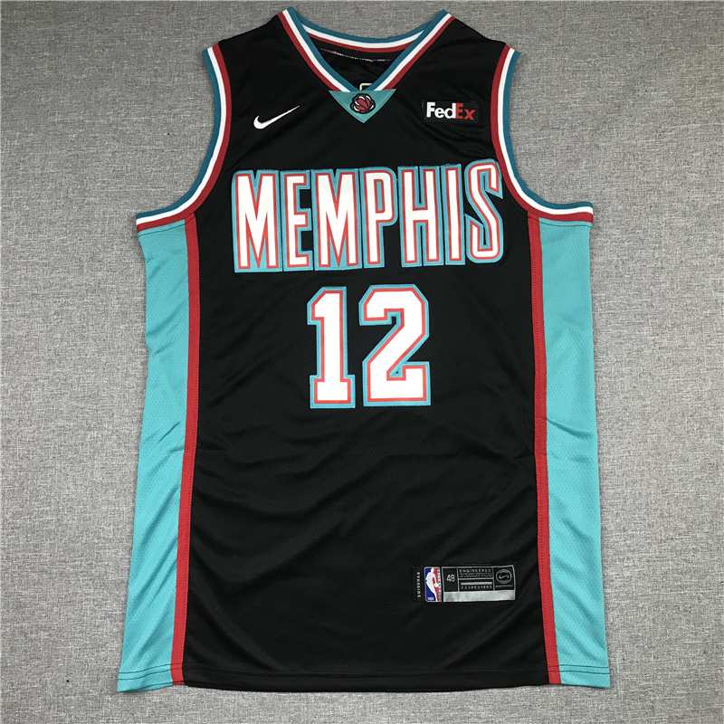 Memphis Grizzlies 20/21 Black #12 MORANT Basketball Jersey (Stitched)