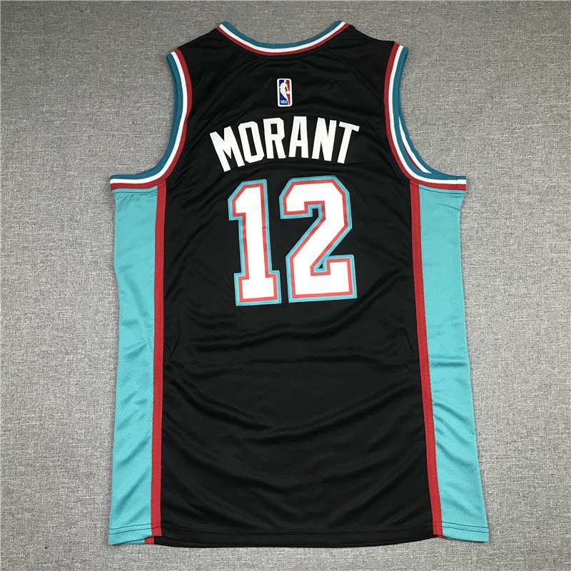 Memphis Grizzlies 20/21 Black #12 MORANT Basketball Jersey (Stitched)