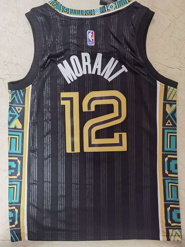 Memphis Grizzlies 20/21 Black #12 MORANT City Basketball Jersey (Stitched)