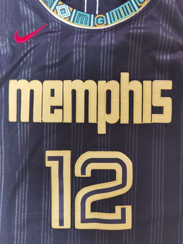 Memphis Grizzlies 20/21 Black #12 MORANT City Basketball Jersey (Stitched)