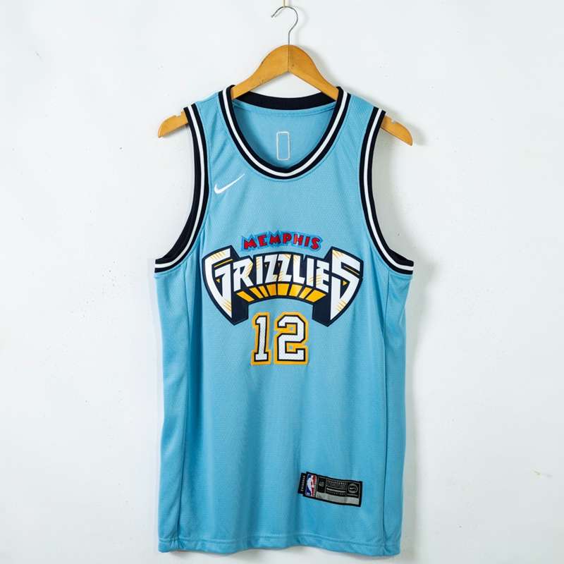 Memphis Grizzlies 20/21 Blue #12 MORANT City Basketball Jersey (Stitched)