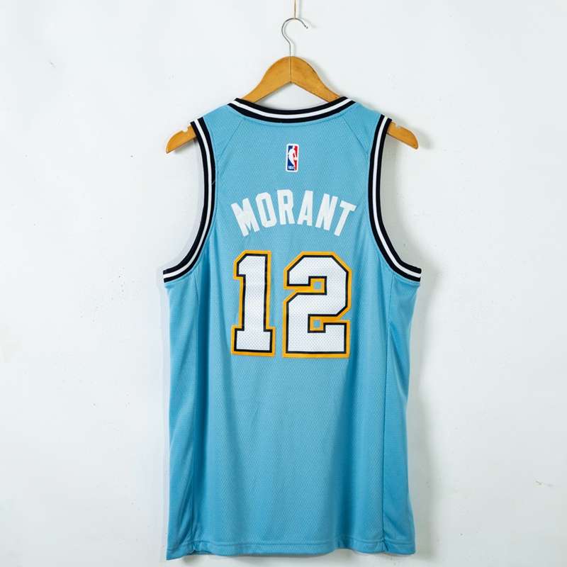 Memphis Grizzlies 20/21 Blue #12 MORANT City Basketball Jersey (Stitched)