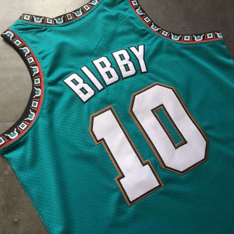 Memphis Grizzlies 1998/99 Green #10 BIBBY Classics Basketball Jersey (Closely Stitched)