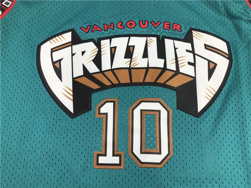 Memphis Grizzlies 1998/99 Green #10 BIBBY Classics Basketball Jersey (Stitched)