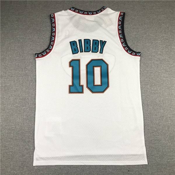 Memphis Grizzlies 1998/99 White #10 BIBBY Classics Basketball Jersey (Stitched)