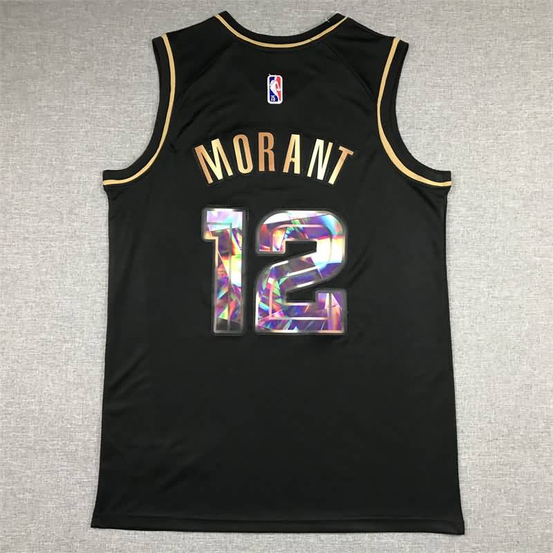 Memphis Grizzlies 21/22 Black #12 MORANT Basketball Jersey (Stitched)