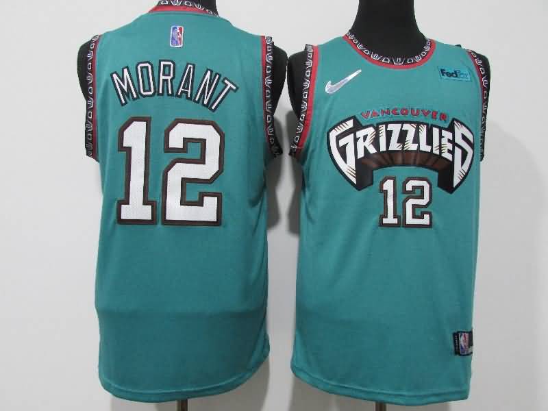 Memphis Grizzlies 21/22 Green #13 MORANT Basketball Jersey (Stitched)