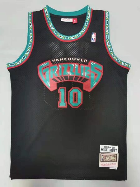 1998/99 Memphis Grizzlies Black #10 BIBBY Classics Basketball Jersey (Stitched)