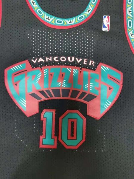 1998/99 Memphis Grizzlies Black #10 BIBBY Classics Basketball Jersey (Stitched)
