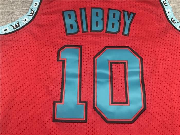 Memphis Grizzlies 1998/99 Red #10 BIBBY Classics Basketball Jersey (Stitched)