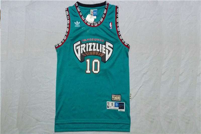 Memphis Grizzlies Green #10 BIBBY Classics Basketball Jersey (Stitched)