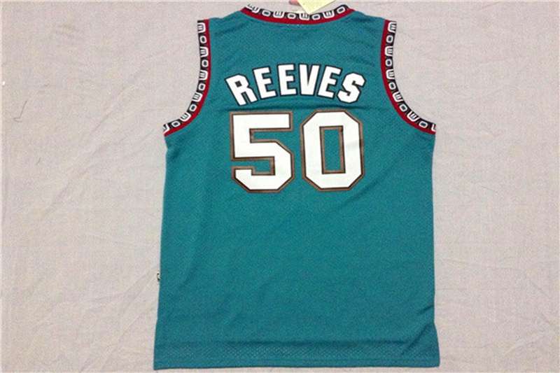 Memphis Grizzlies Green #50 REEVES Classics Basketball Jersey (Stitched)