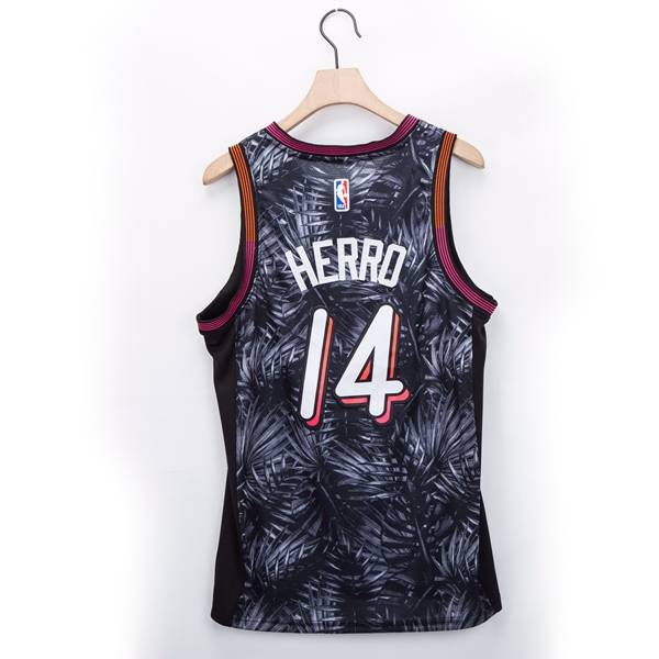 Miami Heat 20/21 Black #14 HERRO AJ Basketball Jersey (Stitched)