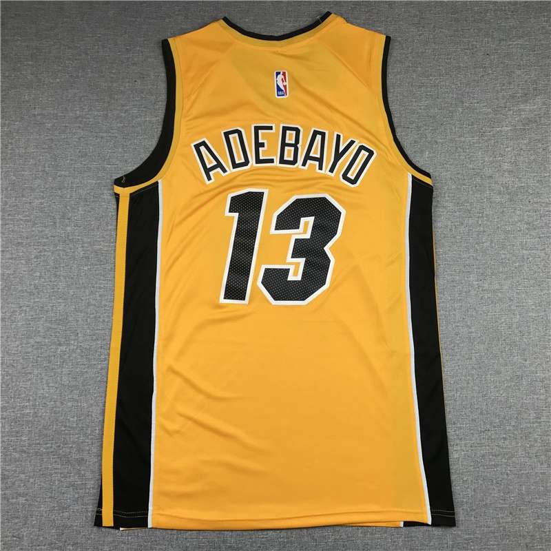 Miami Heat 20/21 Yellow #13 ADEBAYO Basketball Jersey (Stitched)