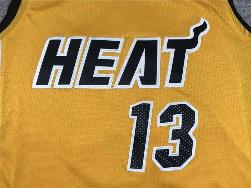 Miami Heat 20/21 Yellow #13 ADEBAYO Basketball Jersey (Stitched)