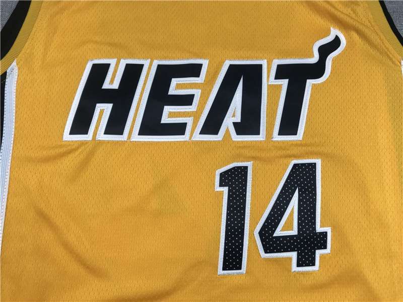 Miami Heat 20/21 Yellow #14 HERRO Basketball Jersey (Stitched)