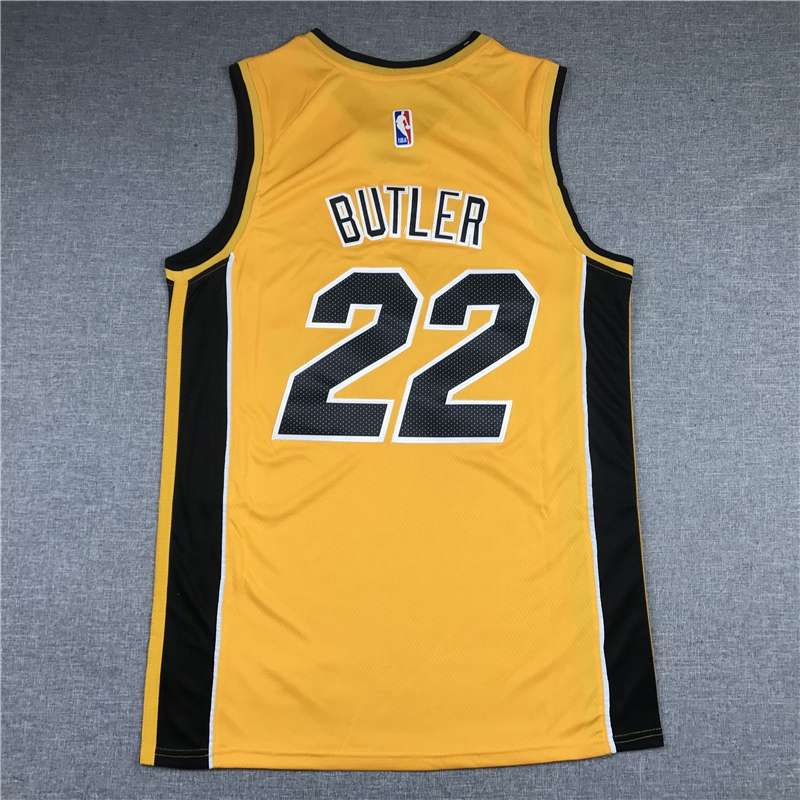 Miami Heat 20/21 Yellow #22 BUTLER Basketball Jersey (Stitched)