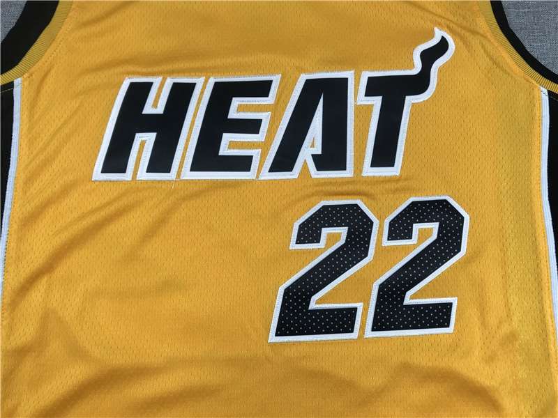 Miami Heat 20/21 Yellow #22 BUTLER Basketball Jersey (Stitched)