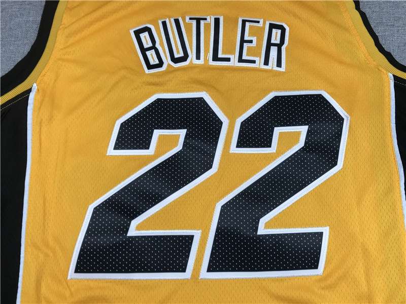 Miami Heat 20/21 Yellow #22 BUTLER Basketball Jersey (Stitched)