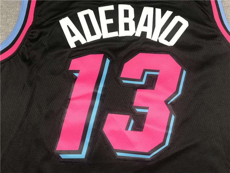 Miami Heat 2020 Black #13 ADEBAYO City Basketball Jersey (Stitched)