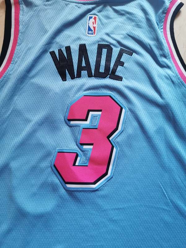 Miami Heat 2020 Blue #3 WADE City Basketball Jersey (Stitched)