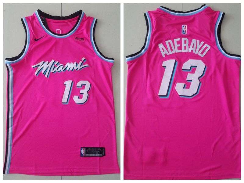 Miami Heat 2020 Pink #13 ADEBAYO City Basketball Jersey (Stitched)