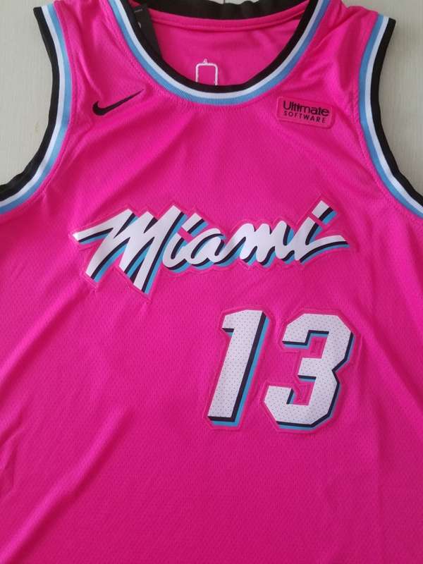 Miami Heat 2020 Pink #13 ADEBAYO City Basketball Jersey (Stitched)
