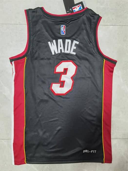 Miami Heat 21/22 Black #3 WADE Basketball Jersey (Stitched)